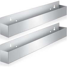 2 Pieces 32 Inch Single Speed Rail Stainless Steel Liquor Bottle Holder Wall