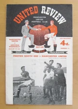 MANCHESTER UNITED v SHEFFIELD WEDNESDAY 1957/1958 *VG Cond Inc Token - Munich*