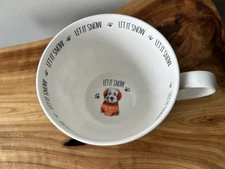 Dogs Mug Portobello by Inspire Let It Snow Christmas Fine Bone China England