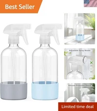 Elegant 16 oz Reusable Spray Bottles with Fine Mist – Ideal for Home & Beauty