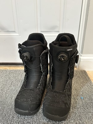BURTON Men's SWATH BOA Snowboarding Boots - Black US Size 9 2x for