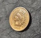 1903 Very Fine Indian Head Cent AU Uncertified Red/Brown