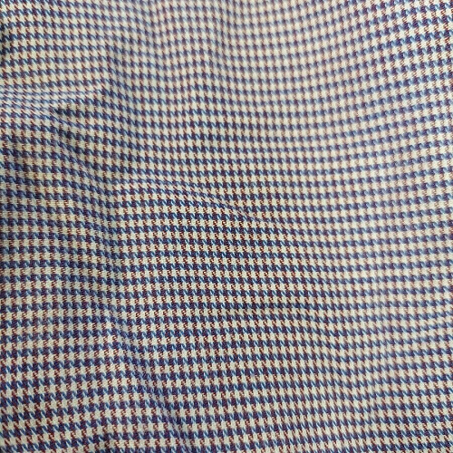 BEN SHERMAN MEN'S HOUNDSTOOTH PATTERN DRESS SHIRT(BLUE/RED, 17-17.5 32/33) NWT - Picture 3 of 3
