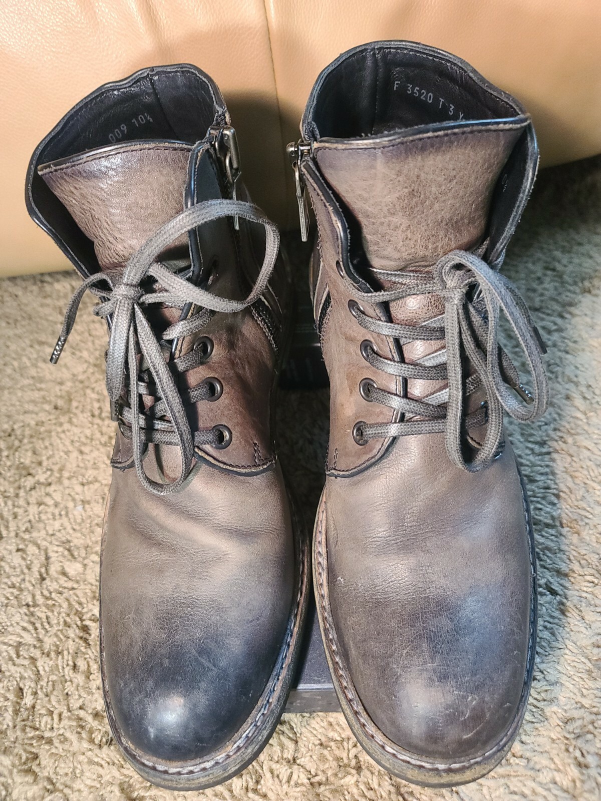 Grey Rivington Wire Lace Boots 