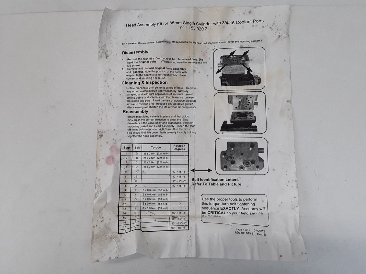 Genuine OEM Wabco 9121406576 For Cummins 4309439 Air Compressor  