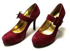 NINE WEST High Heel Ankle Strap Dress Shoes Women's Size 8M (W-57)