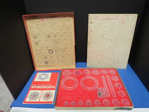 VTG 1968 Kenner Spirograph Set #401 Original Box - Afbeelding 7 van 10