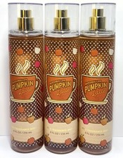 3 BATH  BODY WORKS MARSHMALLOW PUMPKIN LATTE FINE FRAGRANCE MIST BODY SPRAY 8OZ