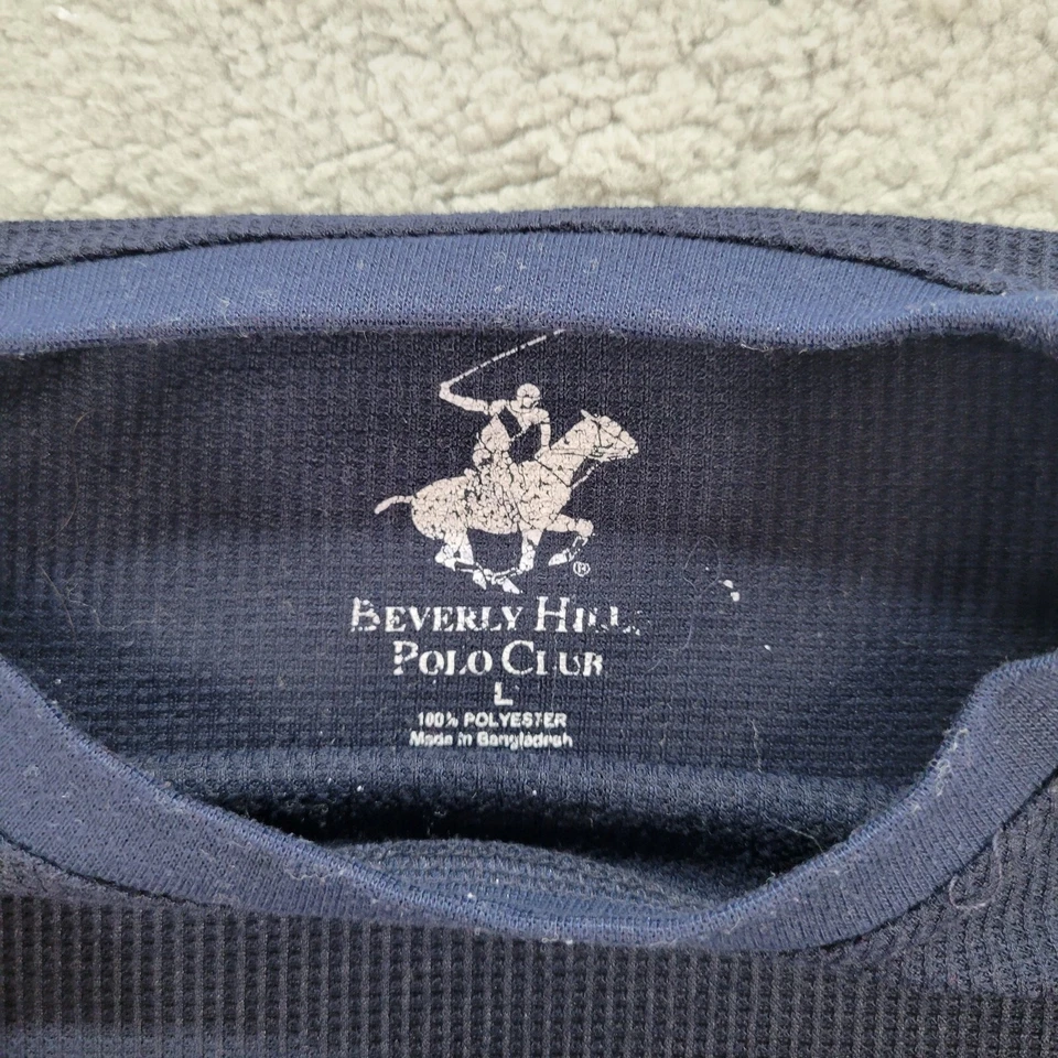 Suéter Beverly Hills Polo Club Azul Marino Sudadera Talla Grande Foto 3 de 4