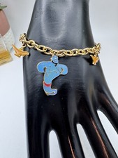 Vintage Childrens Disney Aladdin charm bracelet 6.1/2" - Pretty Disney Charm
