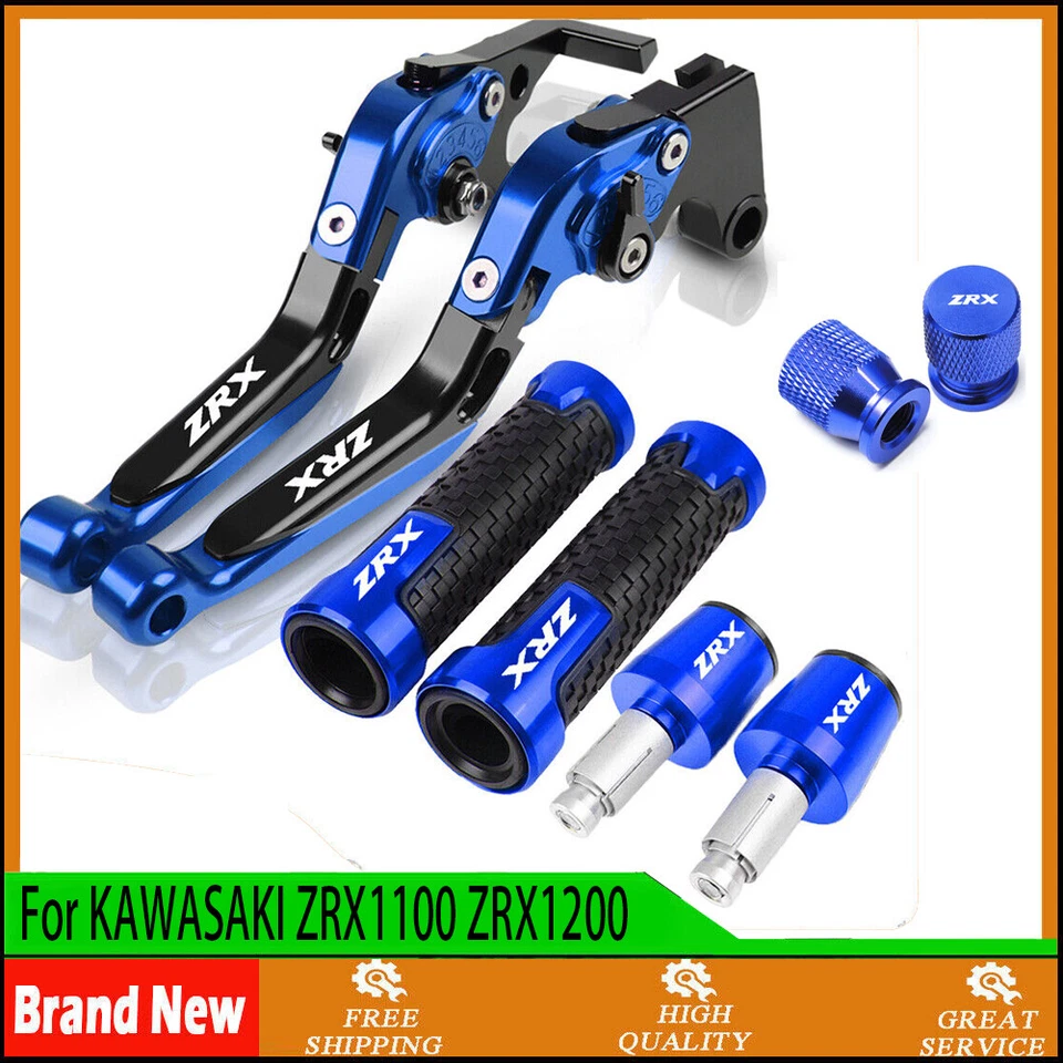 CNC For KAWASAKI ZRX1100 ZRX1200 accessories Handle Grip Brake Clutch Lever Sets Foto 4 de 4