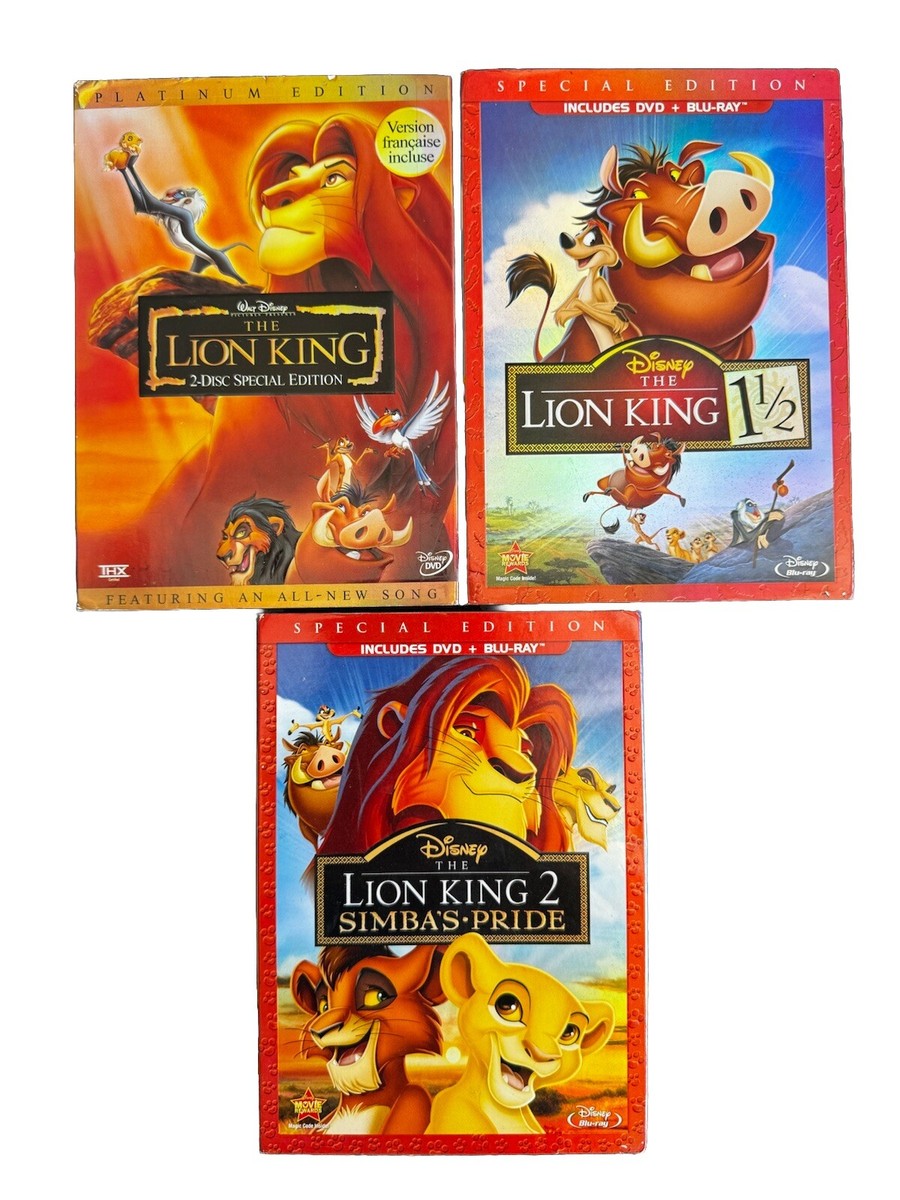 Disney Movie Childrens Lot: Lion King DVD, Lion King And