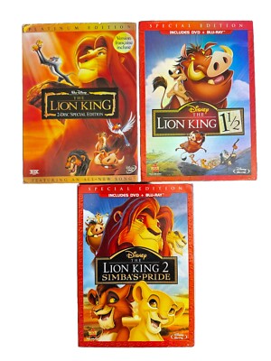 Disney Movie Childrens Lot: Lion King DVD, Lion King And