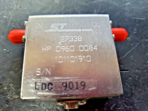 HP 0960-0084 27338 101101910 Isolatore, 2,05 - 4,10 GHz SMA ST Microonde Testato - Foto 1 di 4