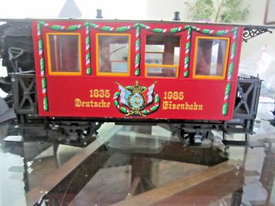 LEHAMANN LGB G SCALE BIG TRAIN 1835 -1985 DEUTSCHE EISENBAHN PASSENGER CAR