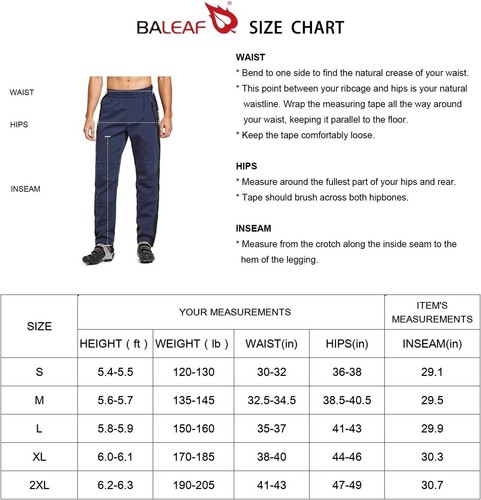 BALEAF Herren Fahrradhose Thermo Fleece Radhose Wasserdicht Winddicht Softshe... - Bild 8 von 8
