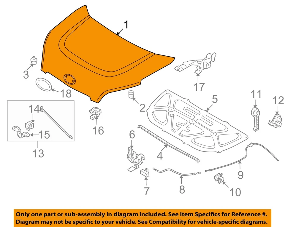 Used Hood fits: 2013 Kia Soul Grade A Foto 3 de 4