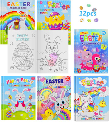 12 Pack Easter Coloring Books for Kids-Easter Day Activity Books for Boys and Gi