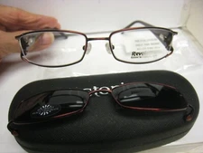  Revolution Eyeglass DEMO Frame  With SUN SHADE REV706 in BZBK 51-17-140 w/case