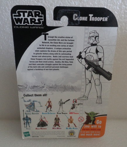 NEW 2005 STAR WARS THE CLONE WARS YELLOW TROOPER CARTOON NETWORK SEASON III - Picture 2 of 2