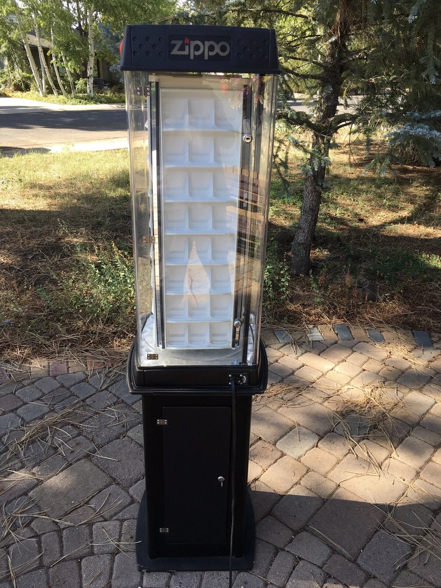 Zippo Lighter Light Up And Rotating Display Case For Sale