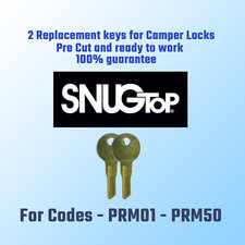 PRM01-PRM50. 2 New keys for SnugTop Camper, Timeline pickup cut to your code.