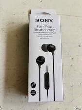 Sony MDR-EX15AP In-Ear Earbud with Microphone - Black MDREX15AP/B 