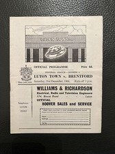 31.12.1966. Luton Town v Brentford (Div 4).