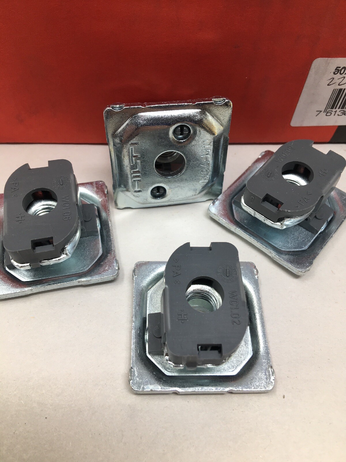 Lot Of (22) Hilti MQAM10 Pipe Ring Saddle Nuts For MQ Channel System