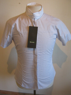 Cavallo Damen Turnierbluse Diana Größe 40 Mocca gestreift sehr schick ungetragen