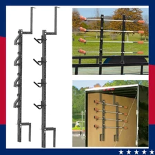Trimmer Rack Trim line Holder w/Lock for Enclosed Trailer Racks Open Land 4Place