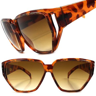 Tortoise Classic True Vintage 70s 80s Swag Hip Hop Square Funky Sun Glasses