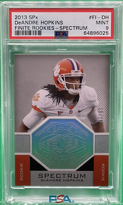 2013 SPx DeAndre Hopkins RC Rookie FINITE SPECTRUM /10 🏦 PSA 9