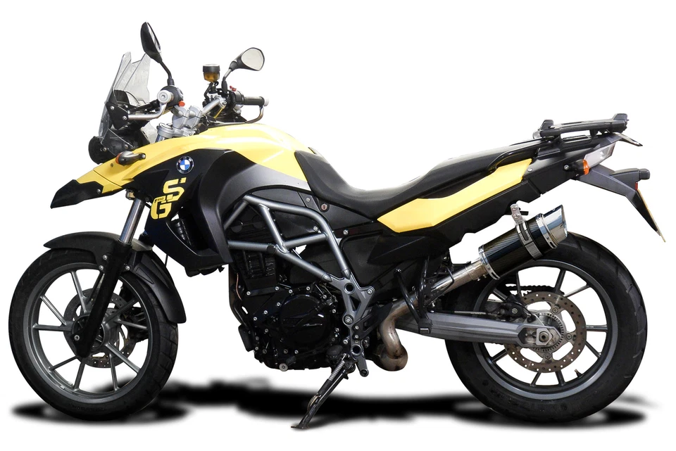 BMW F800GS F700GS F650GS Mini Silenciador Escape Redondo Carbono 8" Deslizable 06-18 Foto 4 de 4