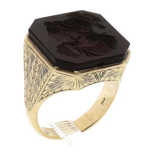 HERMES Corozo Horse Ring Gold Dark Brown | eBay