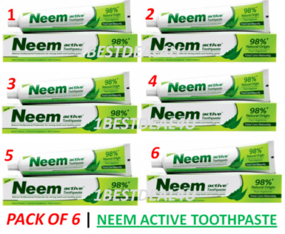 Neem Active Herbal Complete Care Toothpaste 200 gm | Pack of 6 | FAST SHIP