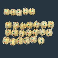 Antique Venetian Glass Hollow Beads