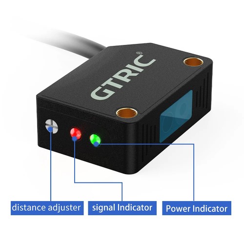Sensori fotoelettrici laser quadrati riflesso diffuso visibile piccolo punto NPN PNP - Foto 2 di 16
