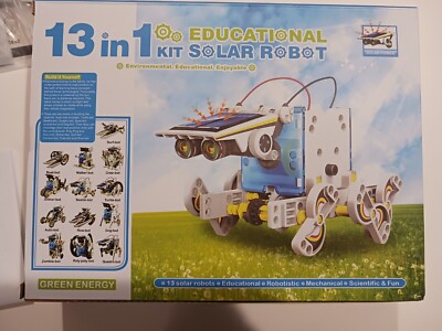 STEM 13-in-1 Solar Power Robots Creation Toy, Educational Experiment DIY Robotic