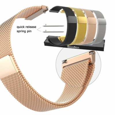 20mm 22mm 23mm Mesh Magnetic Milanese Loop Bracelet Watch Band Strap