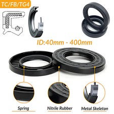 TC/FB Skeleton Oil Seal Rings NBR Double Lip Seal for Rotary Shaft Seal 40-400mm