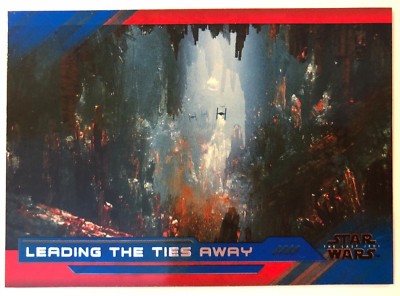 2018 Star Wars The Last Jedi Series 2 #88 Leading the TIEs away BLUE NrMint-Mint