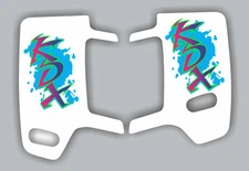 KDX 200 Radiator Shroud Graphics Kdx200 1989-1994 Shroud graphic MX White