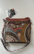 Nicole Lee Nwt Vintage Monogram Crossbody Handbag