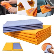 8Pcs Ultra-Absorbent Miracle Cleaning Shammy Multi-Purpose Rags Towels Cloth UK
