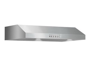 ONEEON 24” Sous la gamme Cabinet Hood Slim Acier inoxydable 4-Speed LED