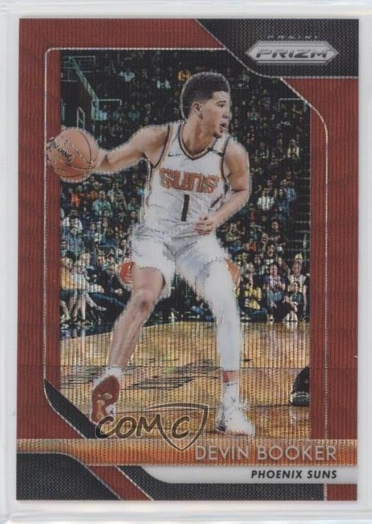2018-19 Panini Prizm Ruby Wave Prizm Devin Booker #11 d4v