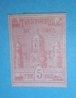 + 1884 Tonsberg Norway Castle Anchor Ship Flags Local Bypost S/A#5b 5o Imperf.Mh — photo 1