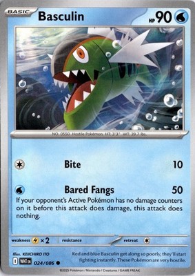Basculin 024/086 SV: White Flare Pokémon Card TCG