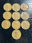 1920-1930s Wheat Penny Lot Of 10 Pennies